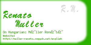 renato muller business card